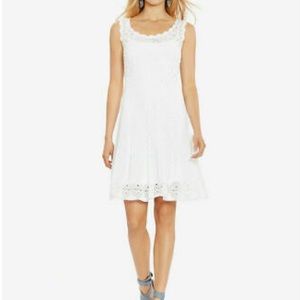 Polo Ralph Lauren white cotton crochet dress